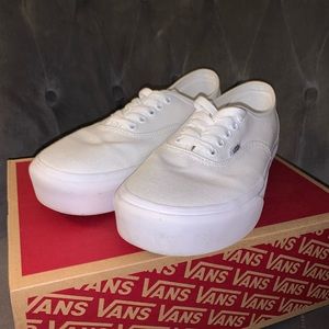 White platform VANS
